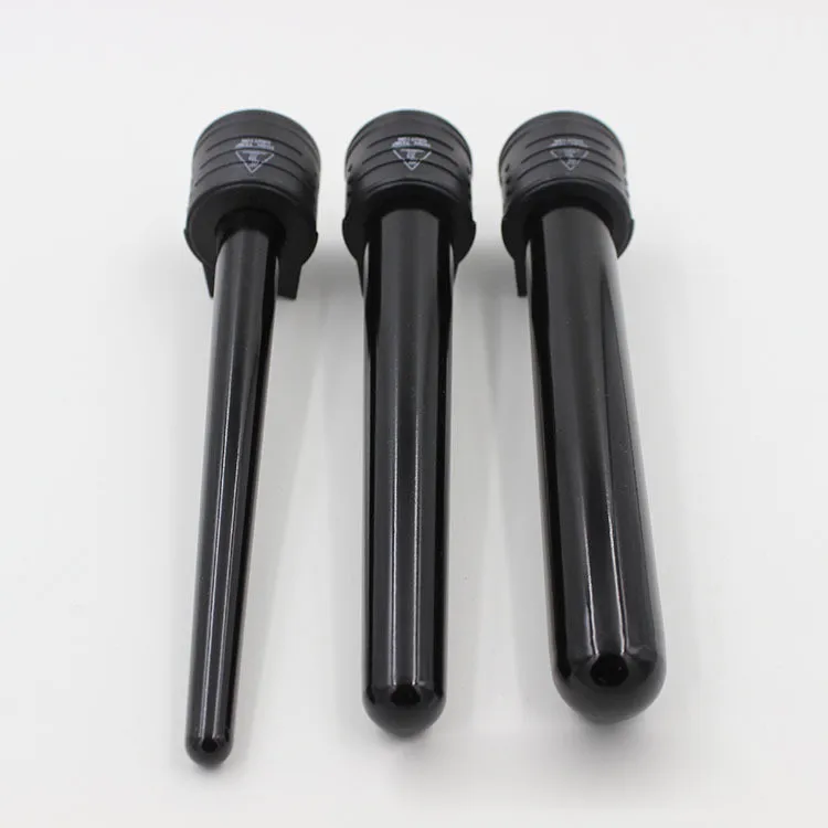 Description Picture 4 of item3 Parts Hair Curler Set Clip less Ceramic Curling Iron The Wand Interchangeable 3 in 1 Piece Tourmaline Series Curling cone Set