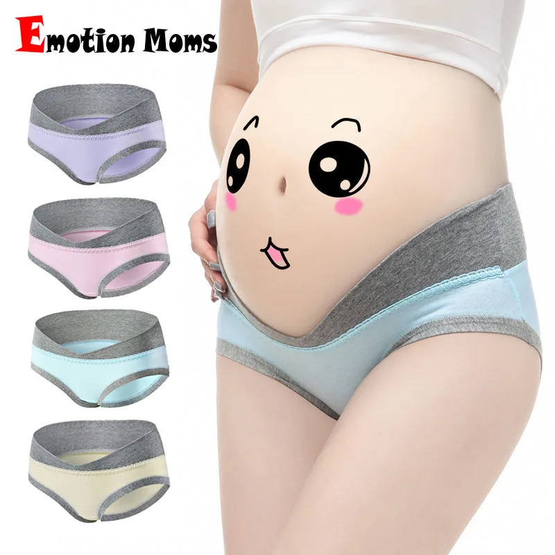 Top Trends: 4Pcs / Lot U-Shaped Low Waist Maternity Underwear Pregnant Women Underwear Maternity Panties Pregnancy Briefs Women Clothes Shoppable Styles