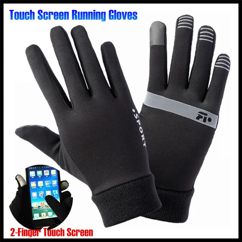 Top Trends: Men&Women Winter Warm Lightweight 2-Finger Touch Screen Gloves, Super Elastic Quick-dry, Non-slip, Jogging Sporting Magic Gloves Shoppable Styles