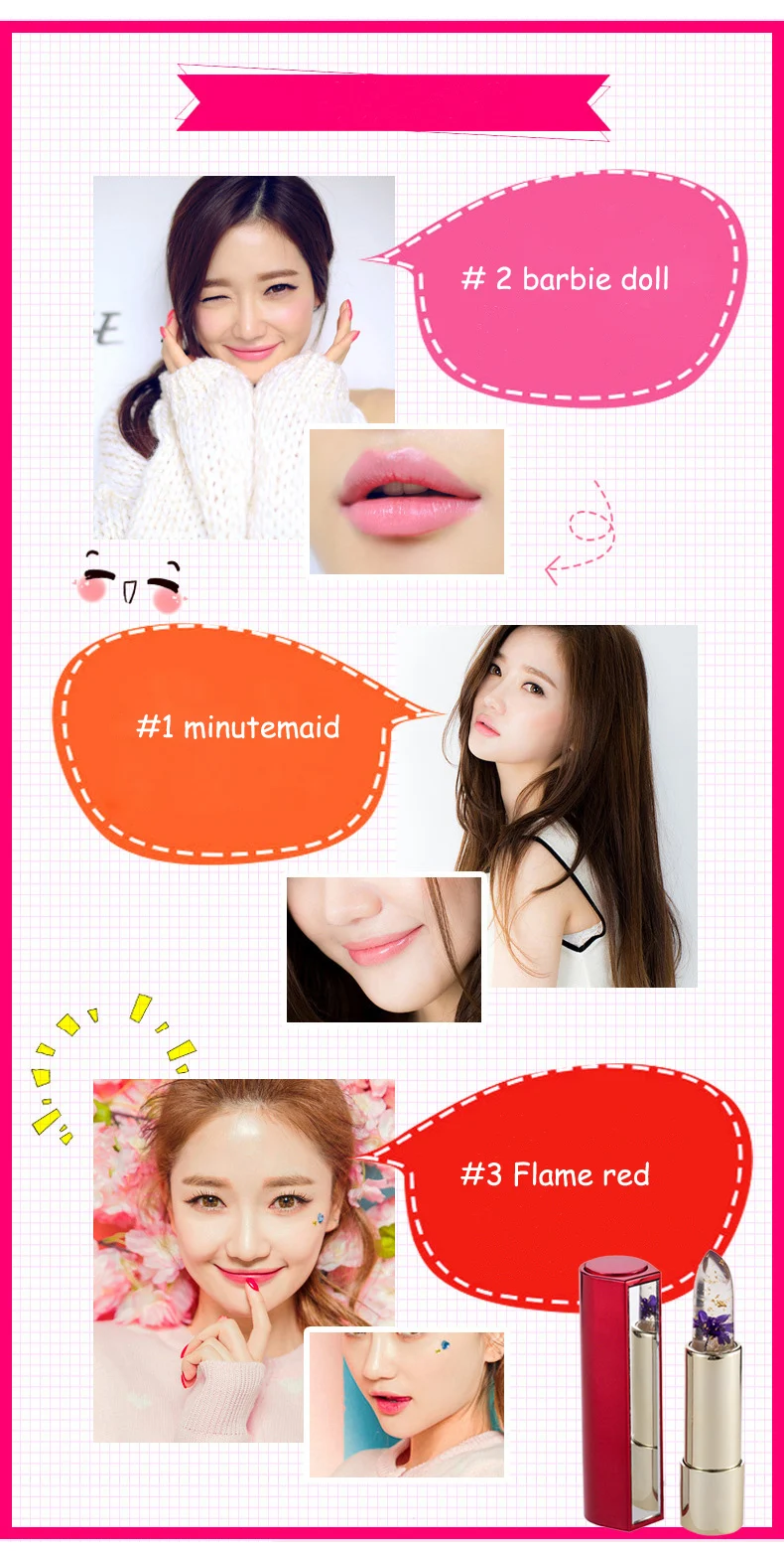 Temperatuuri mõjul värvimuutvad huulepulgad | kujundav pilt e-kaubamaja pildikogust