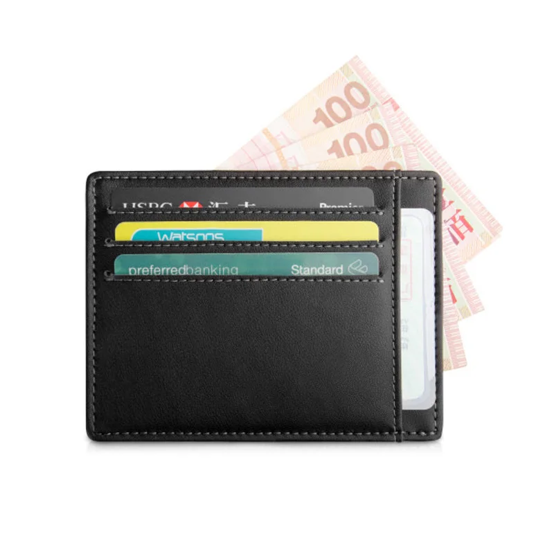 Top Trends: Brand New 2022 Genuine Leather Card Holder Credit Card Case Money Organizer Men Wallets Short Mini Wallet Clutch Purse Fashion Shoppable Styles