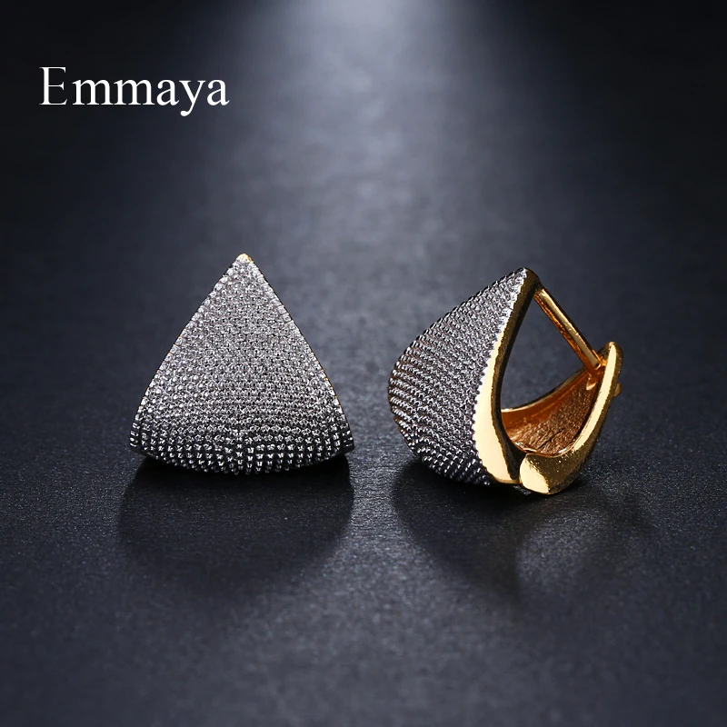 Top Trends: Emmaya Brand Unique Fashion Two Tone Originality Geometric Jewelry Earrings For Woman Charm Wedding Party Gift Shoppable Styles