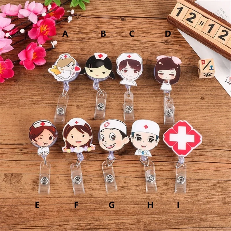 Top Trends: Retractable Badge Reel Nurse Lanyards ID Name Card Badge Holder Clip Doctor Student Badge Holder Shoppable Styles - Image 2