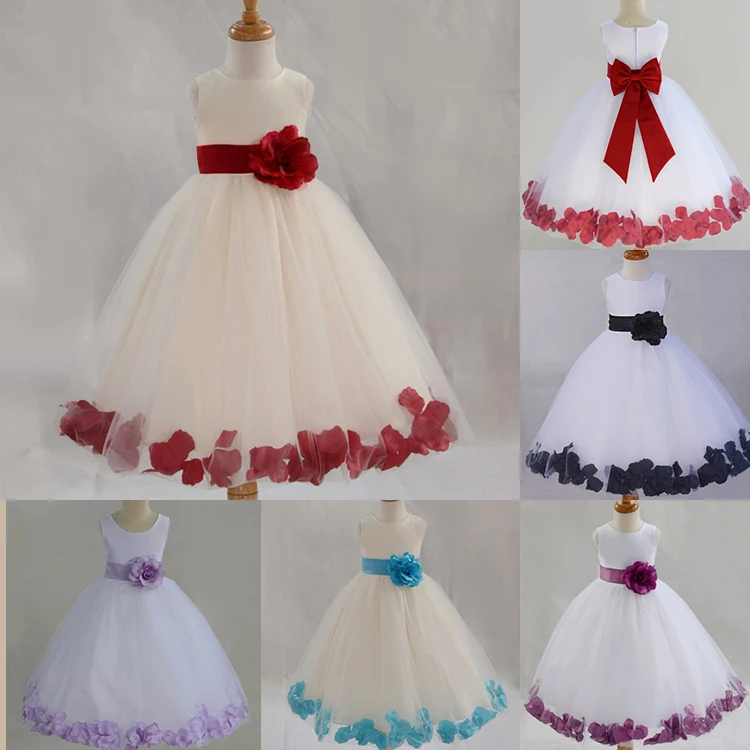 Top Trends: 2016 New Waist Flowers Fashion Children Clothing Flower Girl Dresses Modification, Girl Summer Sleeveless Dress Princess Formal Shoppable Styles