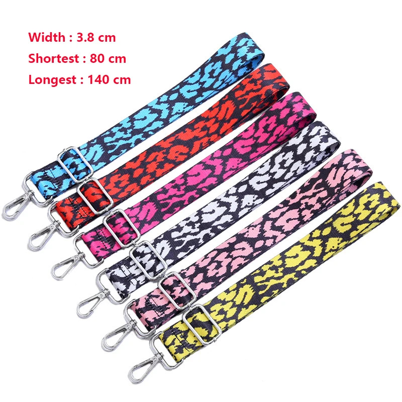 Top Trends: Colored Women Belt Bag Strap Nylon O Bag Accessories Rainbow Adjustable Shoulder Hanger Handbag Strap Decorative Handle Ornament Shoppable Styles