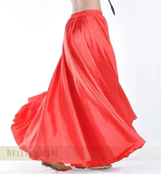 Top Trends: Waist 37 Inch Professional Women Belly Dancing Clothes 360 Degree Skirts Flamenco Skirts Satin Belly Dance Skirt Shoppable Styles - Image 6