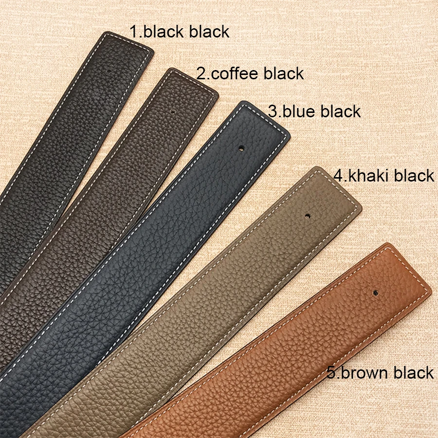 Top Trends: 2023 WITHOUT BUCKLE 3.8cm 4.0cm Ciartuar New Design Unisex Belt High Quality Cowskin Genuine Leather Two Sides Free Shipping Shoppable Styles - Image 2