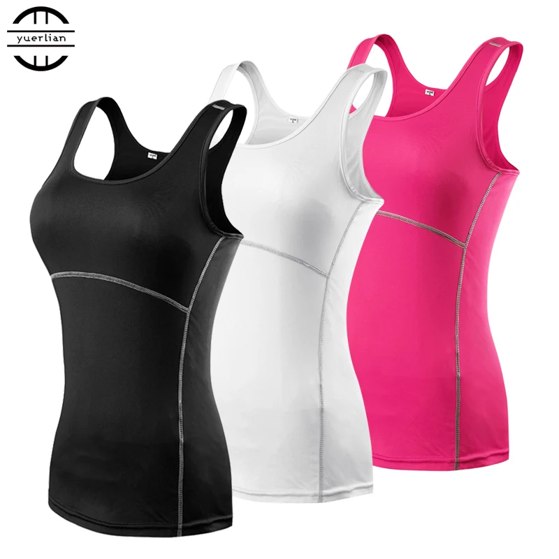 Top Trends: New Yoga Tops Women Sexy Gym Sportswear Vest Fitness Tight Woman Clothing Sleeveless Running Shirt Quick Dry White Yoga Tank Top Shoppable Styles