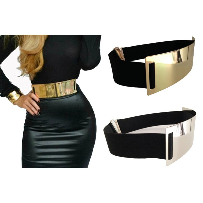 Top Trends: Hot Designer Belts For Woman Gold Silver Brand Belt Classy Elastic Ceinture Femme 5 Color Belt Ladies Apparel Accessory Bg-1368 Shoppable Styles