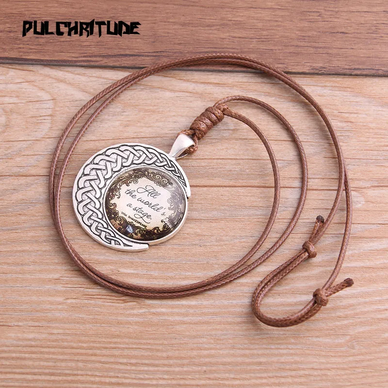 Top Trends: 2pcs Zinc Alloy Antique Silver 25mm Round Cabochon Settings Blank Cameo Pendant Base Tray With Leather Cord For Jewelry Making Shoppable Styles - Image 5