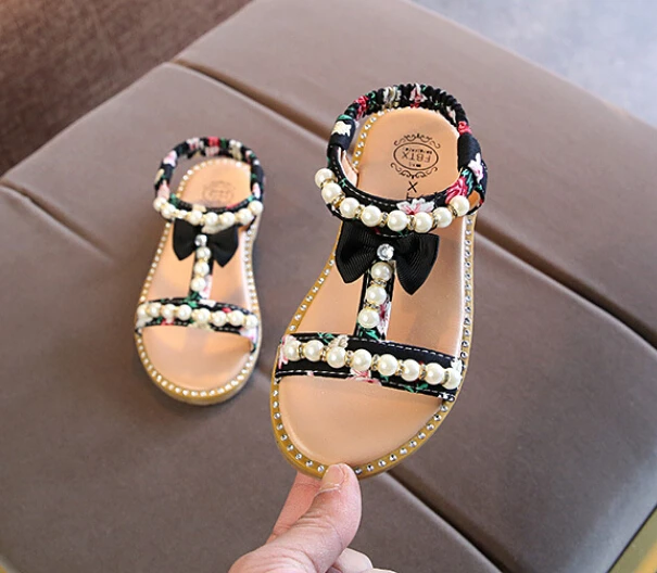 Top Trends: Sandals Girls Summer New Dot Bow Kids Shoes For Girls Fashion Princess Fish Head Kids Girls Shoes Shoppable Styles - Image 2