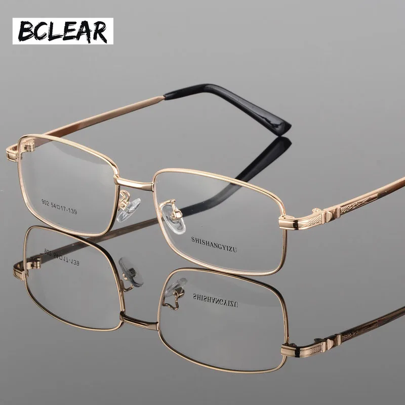 Top Trends: BCLEAR Fashion Eyeglasses Classic Thick Gold Plating Men's New Full Frame Optical Glasses Frame Fashion Spectacle Frames S902 Shoppable Styles