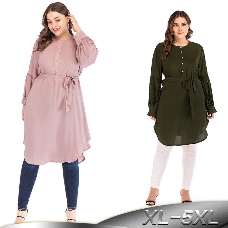 Top Trends: Plus Size Chiffon Shirt Blouse Women Tops And Blouses Blusas Mujer De Moda Camisa Feminina Clothes Muslim Fashion Mujer Shoppable Styles