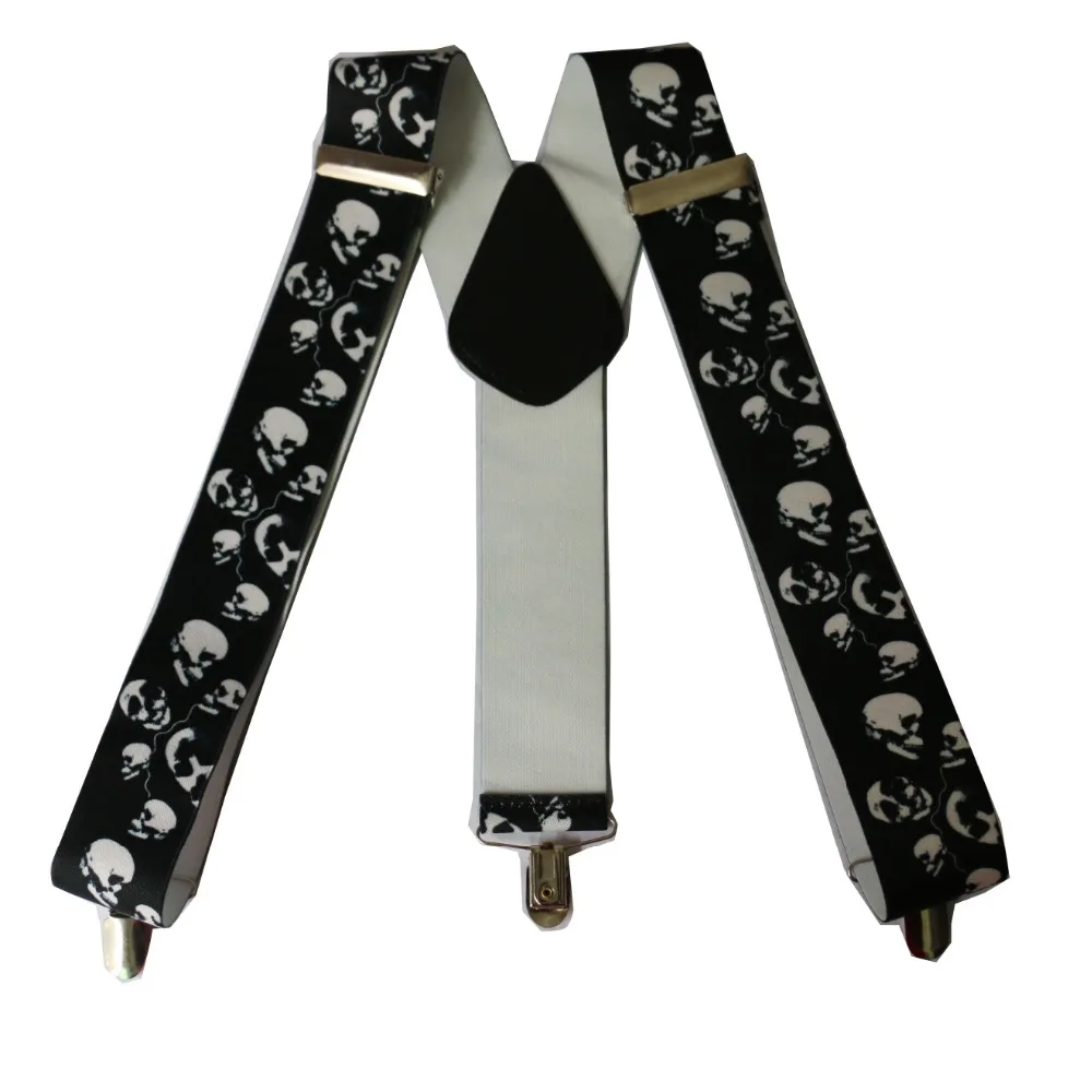 Top Trends: HUOBAO New Black Punk 5cm Wide Skull Suspenders For Mens Shoppable Styles - Image 2