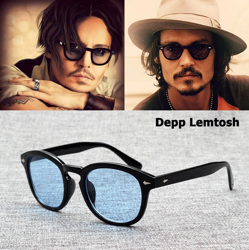 Top Trends: JackJad 2021 Fashion Johnny Depp Lemtosh Style Sunglasses Vintage Round Tint Ocean Lens Brand Design Sun Glasses Oculos De Sol Shoppable Styles