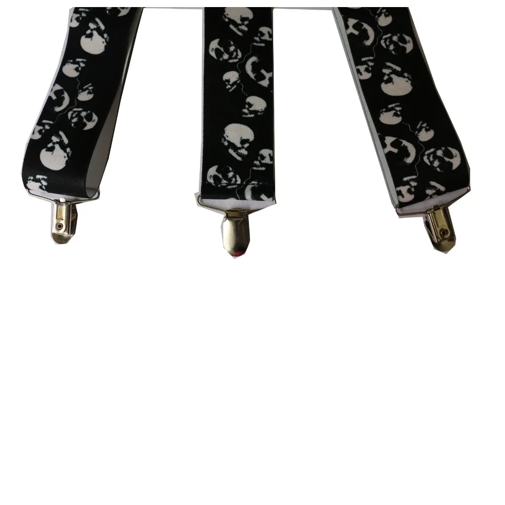 Top Trends: HUOBAO New Black Punk 5cm Wide Skull Suspenders For Mens Shoppable Styles - Image 3