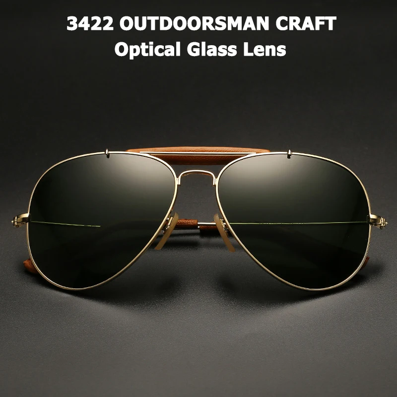 Top Trends: JackJad Vintage 3422 OUTDOORSMAN CRAFT Style Sunglasses Quality Optical Glass Lens Brand Design Sun Glasses Oculos De Sol UV400 Shoppable Styles