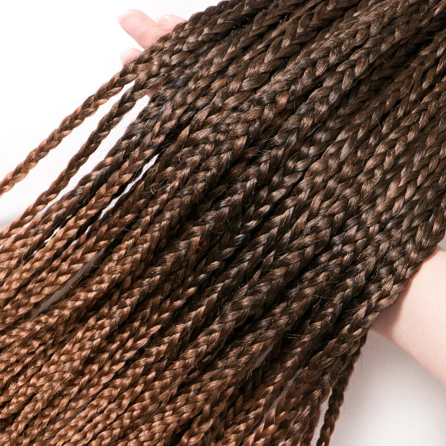 Top Trends: VERVES Box Braids Hair Synthetic 14 Inch And 18 Inch Crochet Hair Extensions 22 Strands / pack Ombre Braiding Hair Braids Shoppable Styles - Image 6