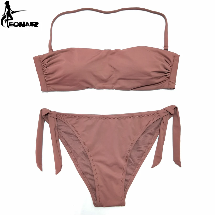 Top Trends: EONAR Bandeau Bikinis 2022 Women Swimsuit Push Up Brazilian Bikini Set Swimwear Female Bathing Suits Maillot De Bain Swimming Shoppable Styles