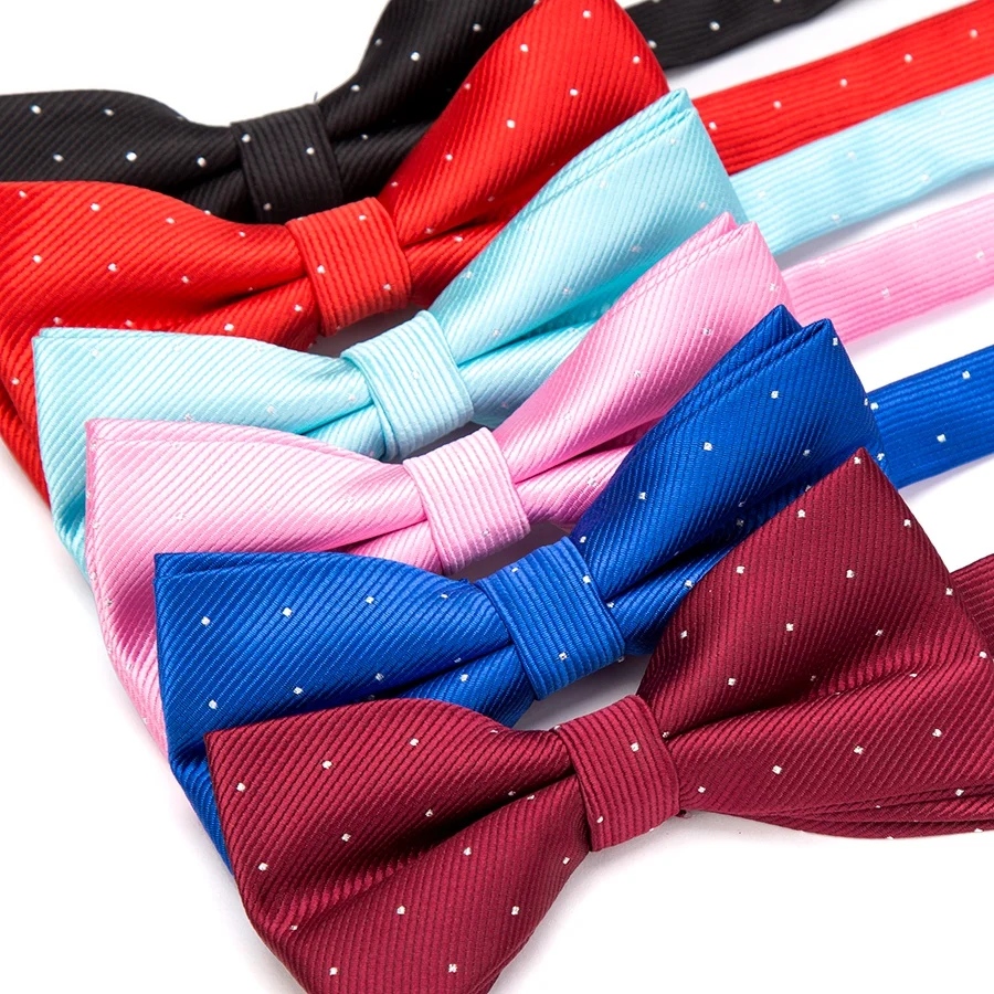 Top Trends: Men Bowtie Fashion Butterfly Gravata Party Wedding Bow Tie For Boys Girls Candy Color Dot Pattern Bowknot Accessories Necktie Shoppable Styles