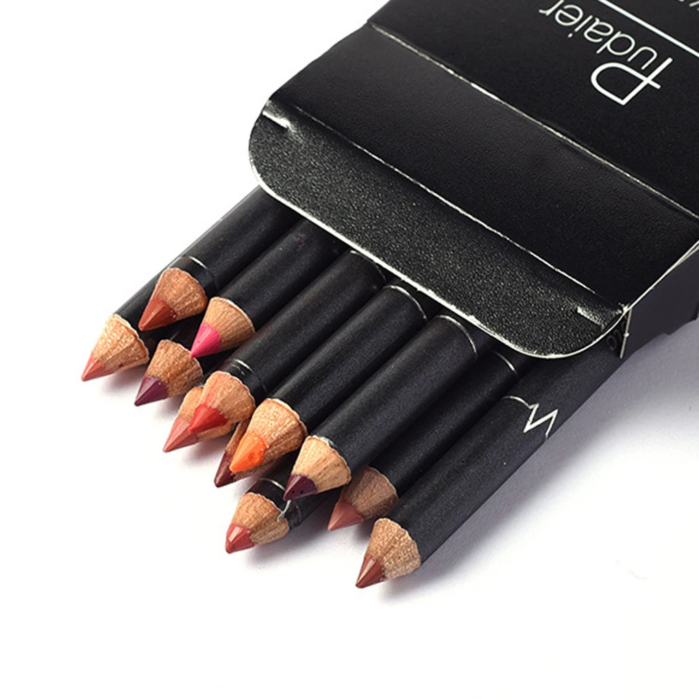 Top Trends: 12PCS / Set New Fashion Women Waterproof Lip Liner Makeup Set Long Lasting Matte Lipsticks Lip Pencil Pen Girls Comestic Tools Shoppable Styles