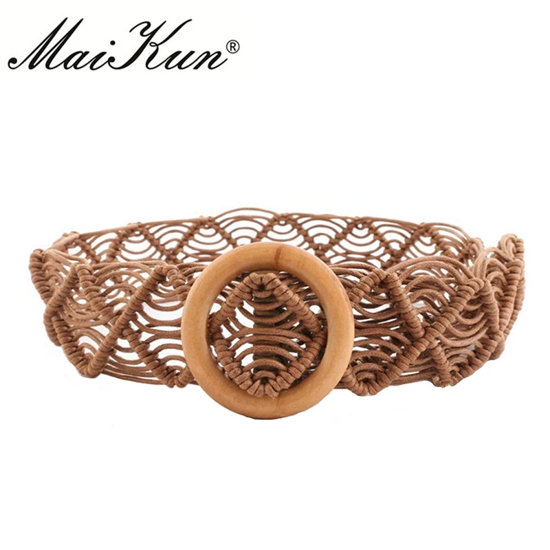 Top Trends: Maikun Wide Belts For Women Stylish Hollow Woven Belt For Female Belt Shoppable Styles