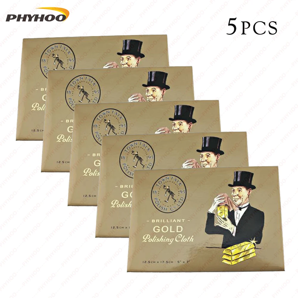 Top Trends: Jewelry Cleaning Polishing Cloth Buckskin Velvet Sterling Silver Gold Platinu Jewellery Cleaning Tarnished Cleaner(5pcs) Shoppable Styles