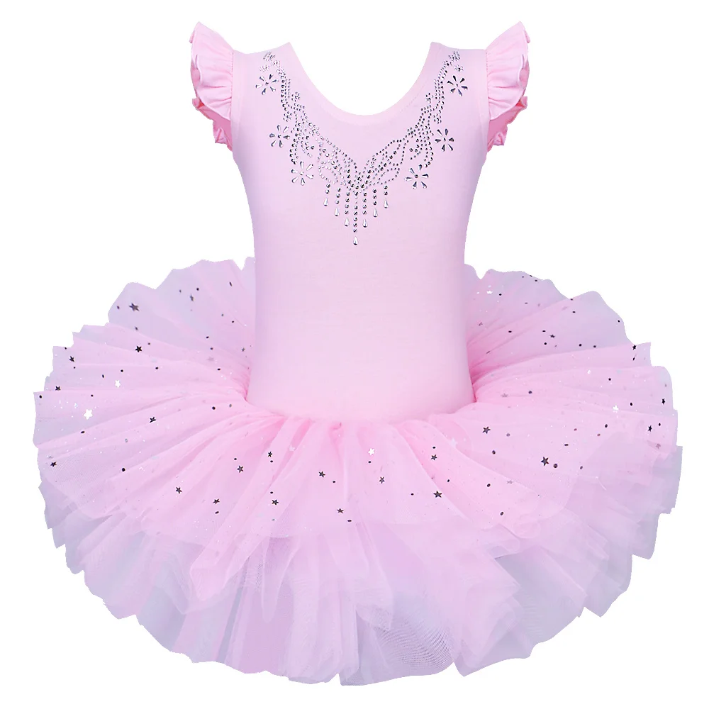 Top Trends: BAOHULU Girls Ballet Tutu Tulle Dress Sleeveless Gymnastics Leotard Diamond Pink Bow Pattern Ballet Leotard For Girl Ballerina Shoppable Styles