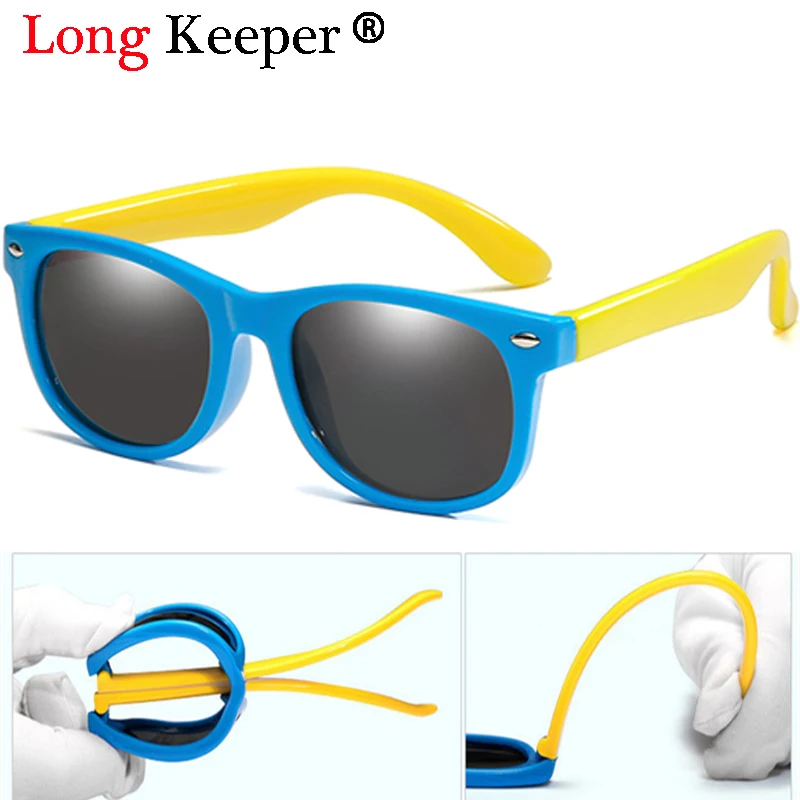 Top Trends: LongKeeper TR90 Kids Polarized Sunglasses Boys Girls Baby Infant Sun Glasses Silicone Safety UV400 Eyewear Child Shades Gafas Shoppable Styles