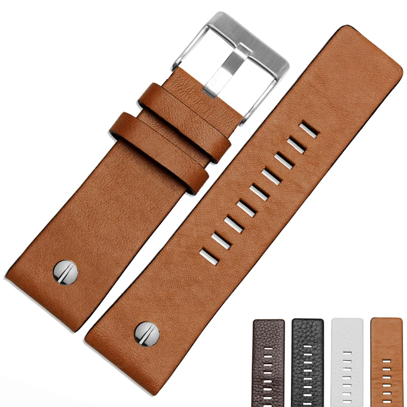 Top Trends: New Fashion Leather Watchband With Rivet Watch Strap Belt Bracelet For Diesel DZ7313 DZ7333 7322 7257 4318 7348 7334 Replacement Shoppable Styles - Image 6