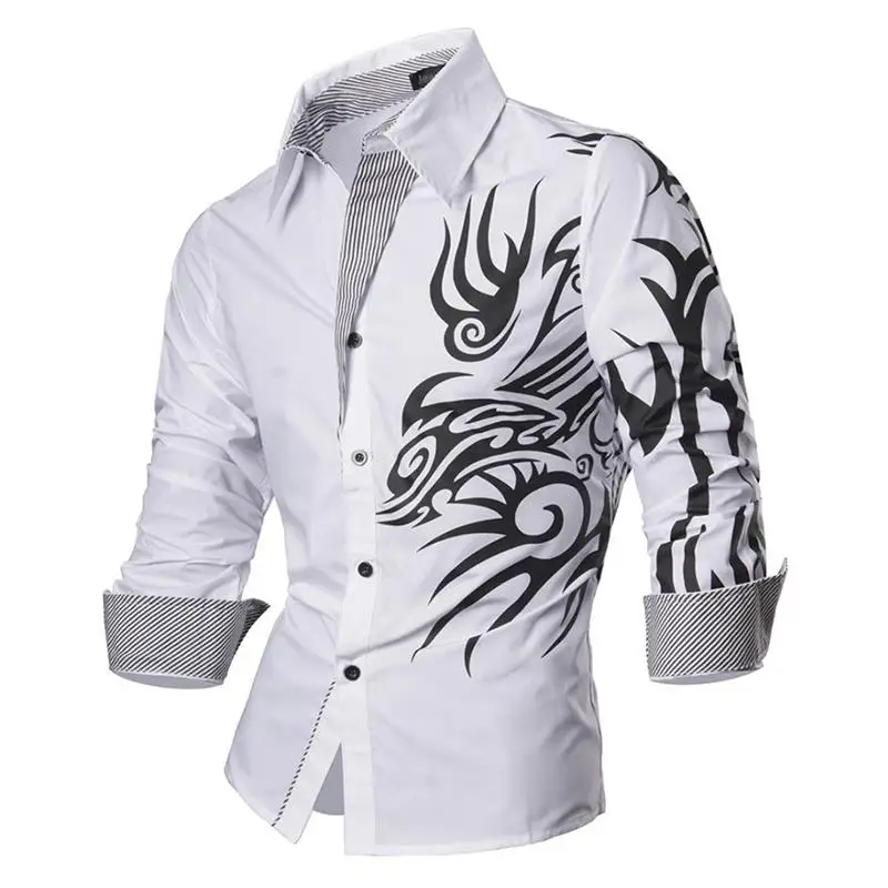 Top Trends: Jeansian Men's Fashion Dress Casual Shirts Button Down Long Sleeve Designer Z001 White2 Shoppable Styles