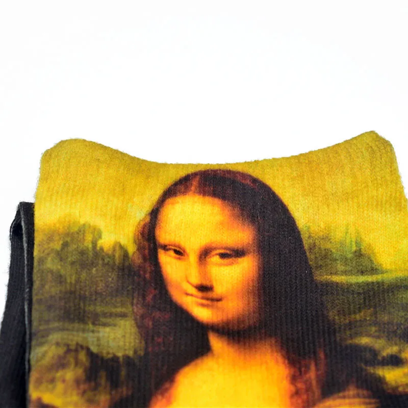 Top Trends: Retro Mona Lisa Socks For Women Unisex Famous Oil Painting Art Socks Funny Happy Men's Casual Winter Spring Socks Skarpetki Sox Shoppable Styles - Image 4