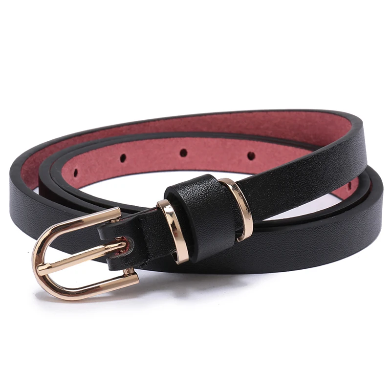 Top Trends: Women's Skinny Solid Leather Dress Belt 90cm To 135cm Ceinture Femme 10 Colors Shoppable Styles - Image 3