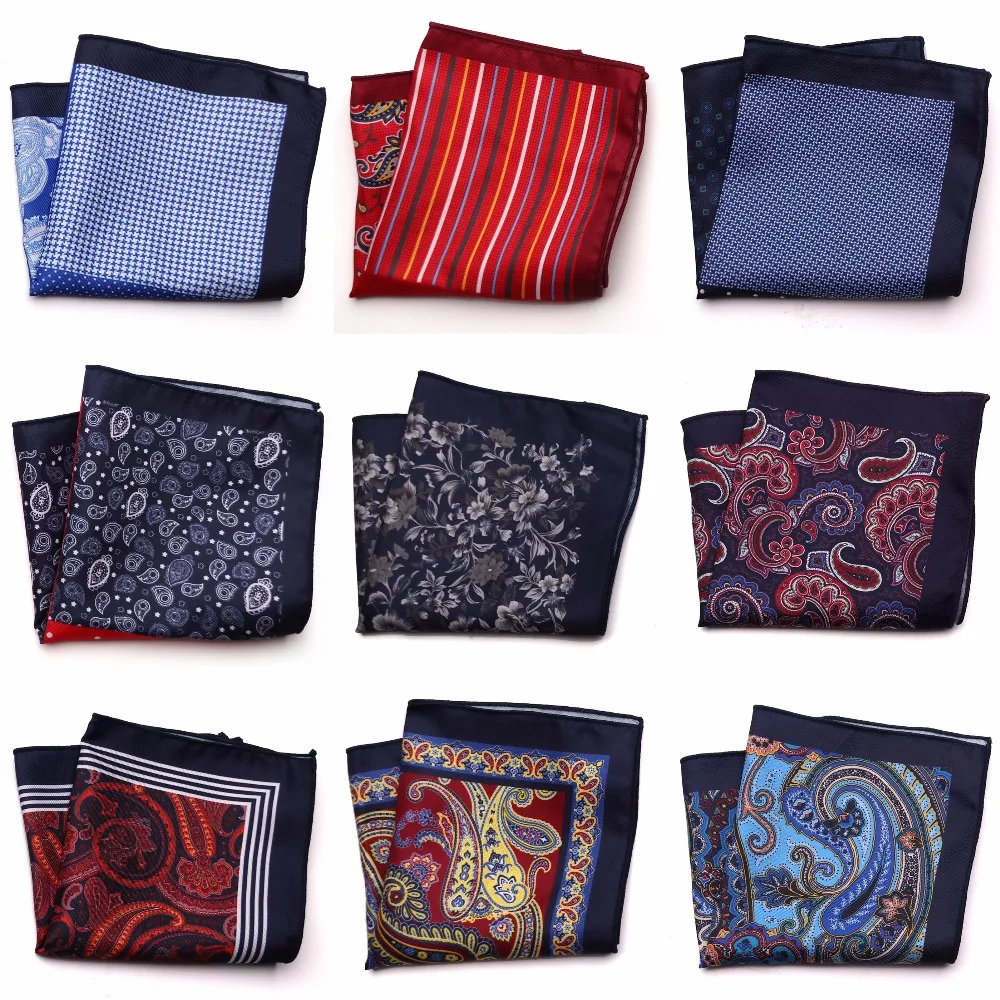 Top Trends: Tailor Smith New Designer Pocket Square Fashion Handkerchief Paisley Floral Plaid Stye Hanky 9 Color Options Shoppable Styles