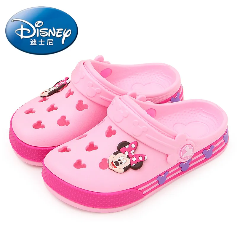 Top Trends: Disney Minnie Children's Hole Shoes Summer Boys And Girls Slippers Mickey Minnie Children's Beach Shoes Shoppable Styles