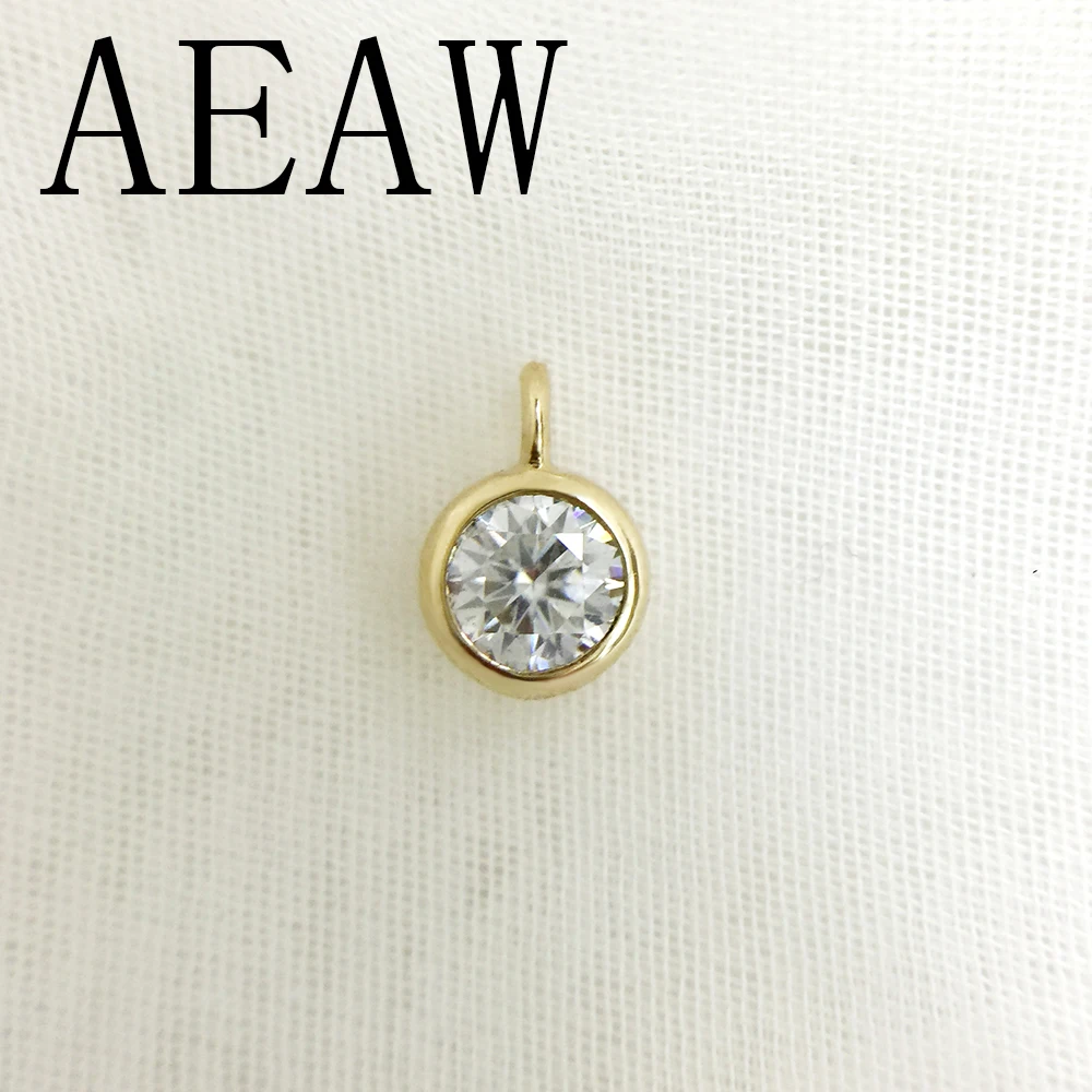 Top Trends: AEAW Real 14k Yellow Gold AMAZING 2 Carat DEF Color CVD HPHT Lab Grown Diamond Necklace For Women IGI Shoppable Styles