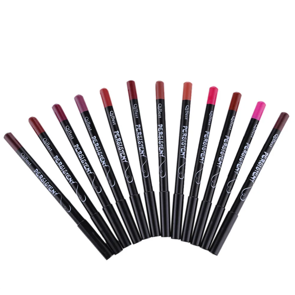 Top Trends: 12pcs / set Professional Matte Lip Liner Pencil Set Waterproof Long Lasting Smooth Natural Lipliner Pen Makeup Cosmetic Tools Kit Shoppable Styles - Image 6