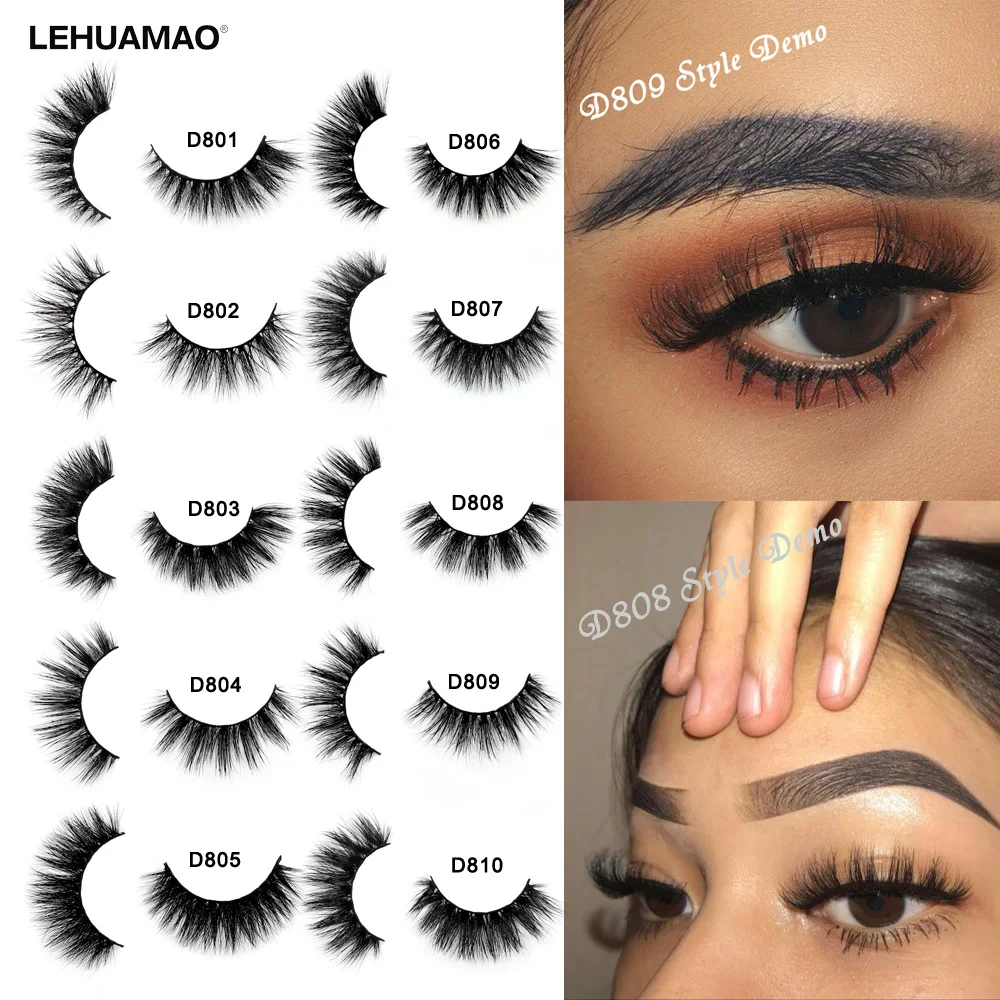 Top Trends: LEHUAMAO Makeup Eyelashes 3D Mink Lashes Thick HandMade Fluffy Lashes Cruelty Free Volume Wispy Soft Lash Reusable False Eyelash Shoppable Styles