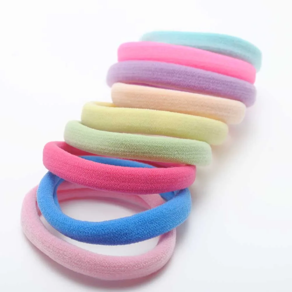 Top Trends: 12Pieces Women Elastic Hair Bands Seamless Tie Big Hair Scrunchies Heavy Hair Gum Hair Accessories Birthday Gift Hair Holder Shoppable Styles - Image 4