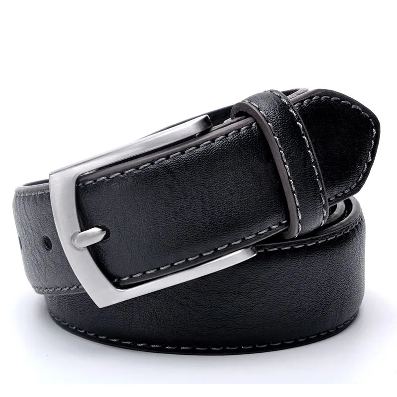 Top Trends: Hot Sale Leather Belt Men Italian Design Casual Men's Leather Belts For Jeans Mens Belts Luxury Designer Belts Men High Quality Shoppable Styles - Image 5