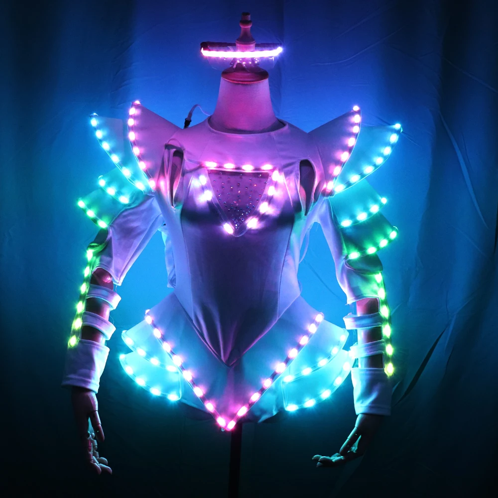 Top Trends: New Arrival Bride Light Up Luminous Clothes LED Costume Ballet Tutu Led Dresses For Dancing Skirts Wedding Party Shoppable Styles