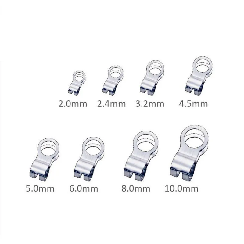 Top Trends: 2 / 2.4 / 3.2 / 4.5 / 5 / 6 / 8 / 10 Stainless Steel Ball Beads Chains Connector Clasps End Beads Crimp Silver Tone DIY Jewelry Accessories Shoppable Styles