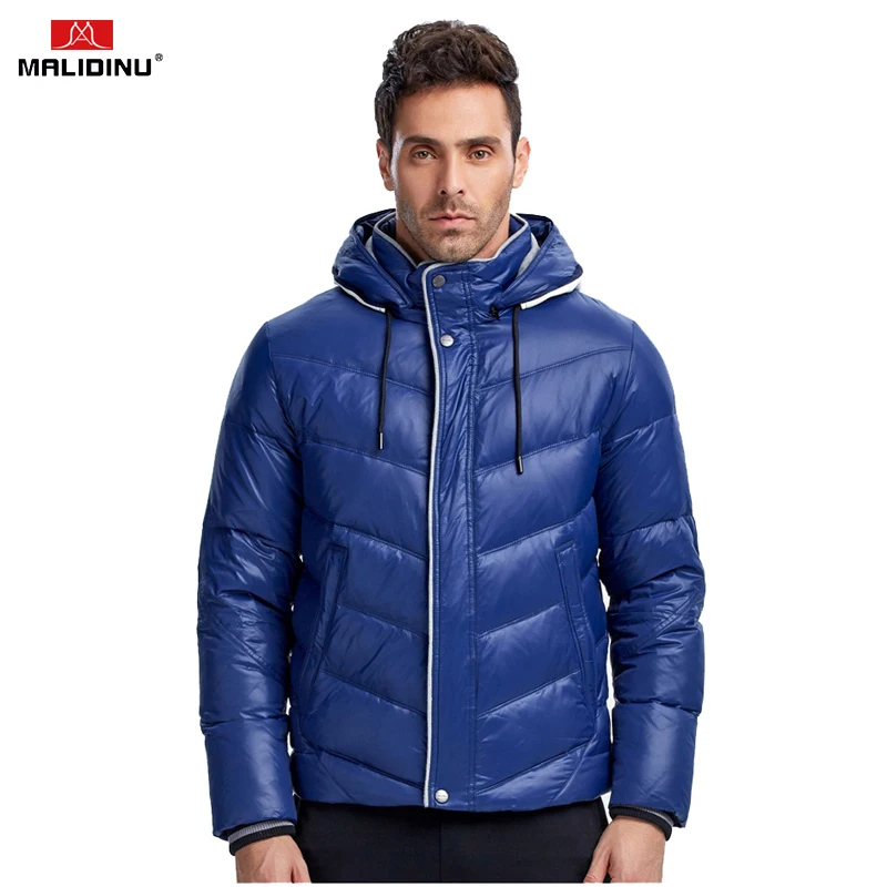 Top Trends: MALIDINU Men Down Jacket Winter Thick Down Coat High Quality Warm Mens Down Coats Hooded 70%White Duck Down Men Parka Russian Shoppable Styles - Image 5