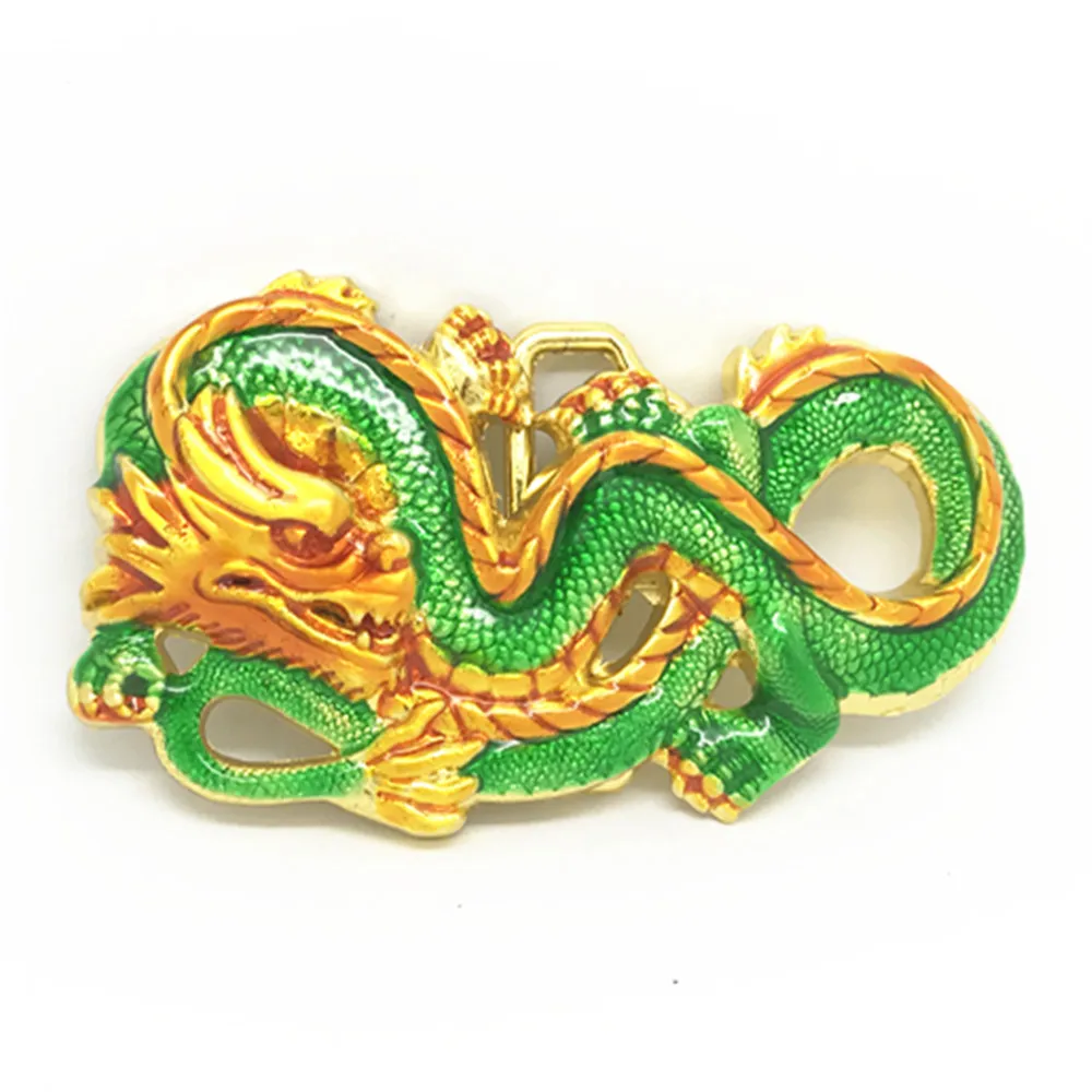 Top Trends: The Cowboys Of The West China Golden Dragon Personality Oil Zinc Alloy Belt Buckle For 4.0 Shoppable Styles