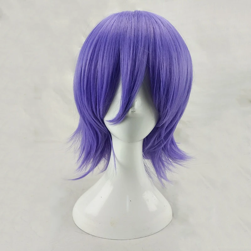 Top Trends: HAIRJOY Man Women Purple Cosplay Wig Short Curly Layered Synthetic Hair Party Wigs With Bangs 7 Colors Available Shoppable Styles - Image 2