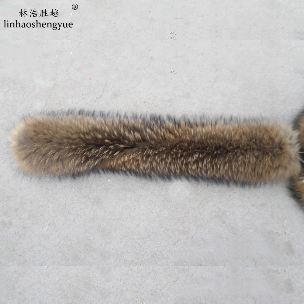 Top Trends: Linhaoshengyue 70cm 80cm Winter Real Natural Raccoon Fur Hood Collar , High-quality Raccoon Fur Fashion Coat Collar Cap Collar Shoppable Styles