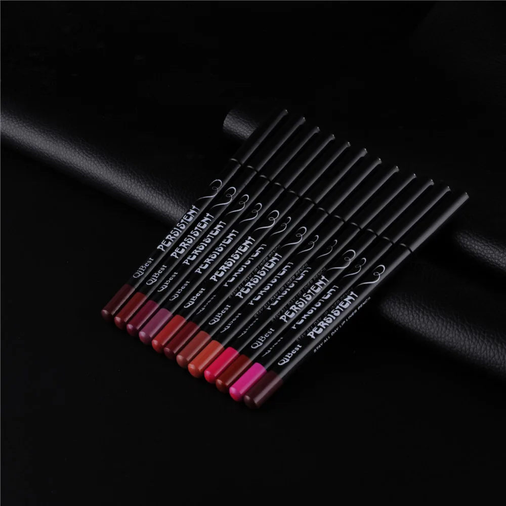 Top Trends: 12pcs / set Professional Matte Lip Liner Pencil Set Waterproof Long Lasting Smooth Natural Lipliner Pen Makeup Cosmetic Tools Kit Shoppable Styles - Image 4