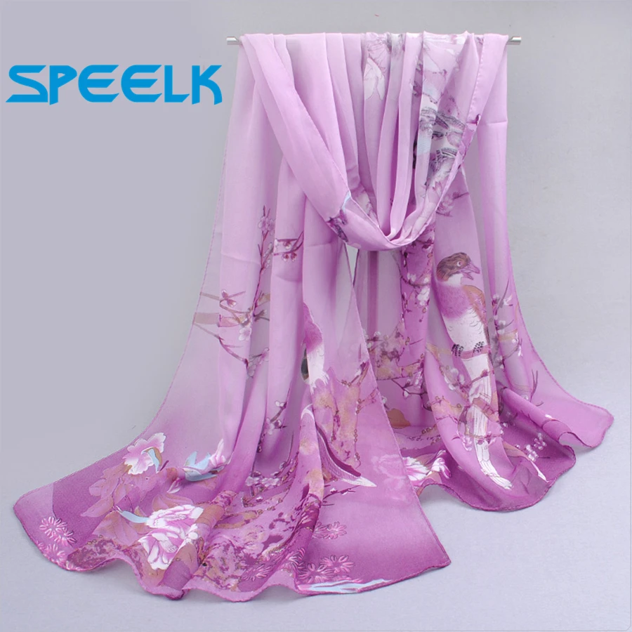 Top Trends: 6 Colors New Chiffon Scarves Women Summer Silk Scarf Chiffon Thin Shawls And Wraps Foulard Flower Hijab Stoles Wholesale Shoppable Styles