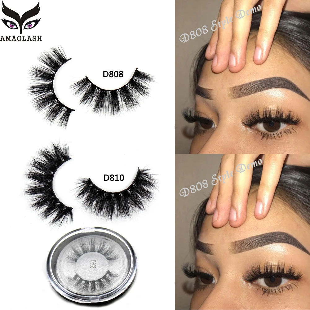 Top Trends: AMAOLASH 3D Mink Lashes Cruelty Free Mink False Eyelashes Natural Handmade Eyelash Extension Makeup Fake Eye Lashes Shoppable Styles