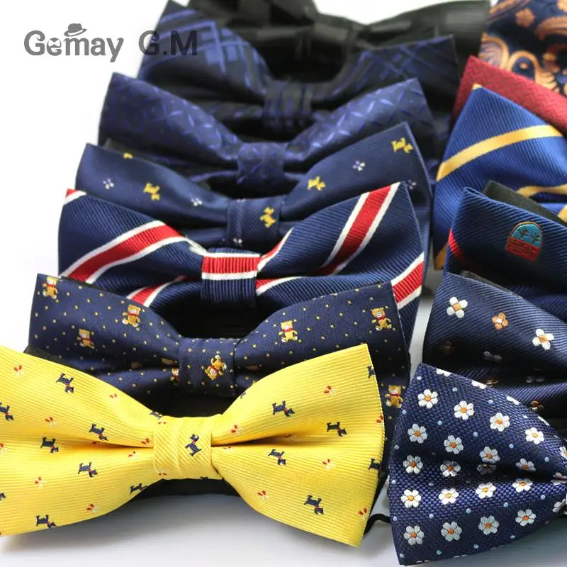 Top Trends: New Polyester Bowtie For Men Fashion Casual Floral Animal Men&#039;s Bow Ties Cravat Neckwear For Wedding Party Suits Tie Shoppable Styles